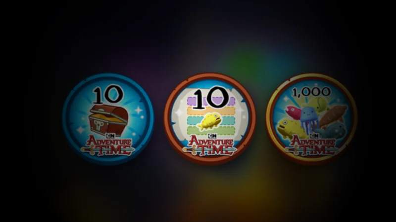 Adventure Time RPG boss badges: Boss Basher, Boss Hunter and Ooo's Most Dangerous